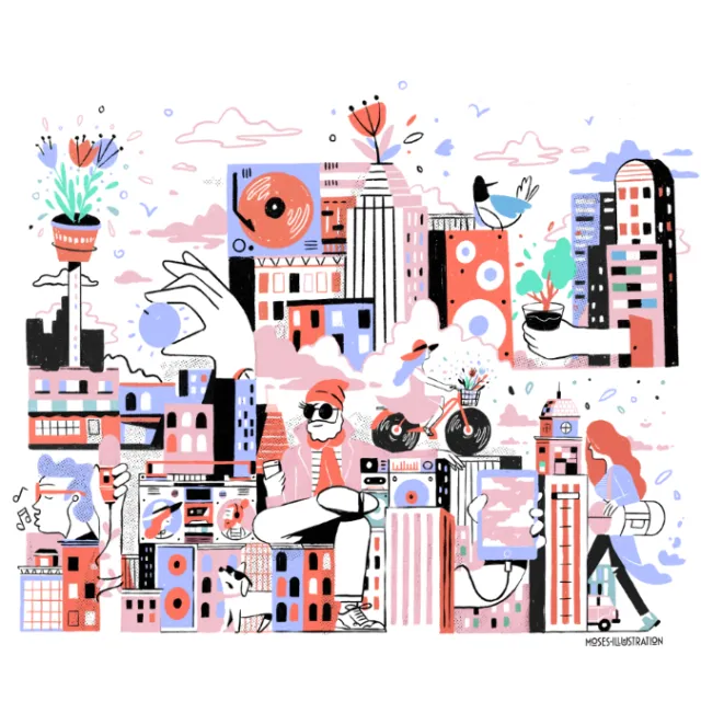 Mural for The Radio Bureau in New Zealand