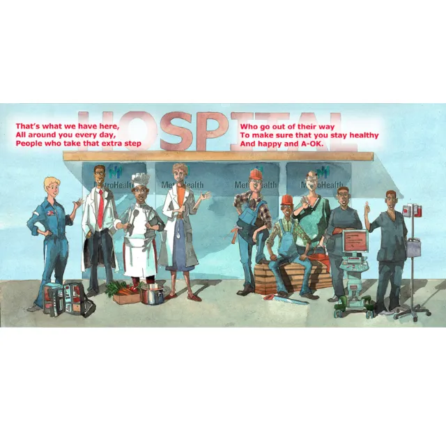 Hospital staff panting for Healthcare