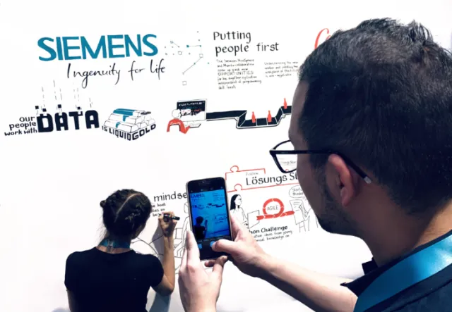 Graphic Siemens poster work
