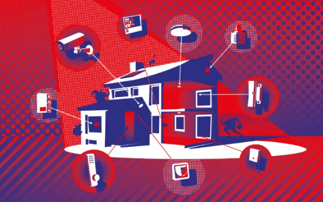 Smart home with connected devices and security by Tobias Wandres