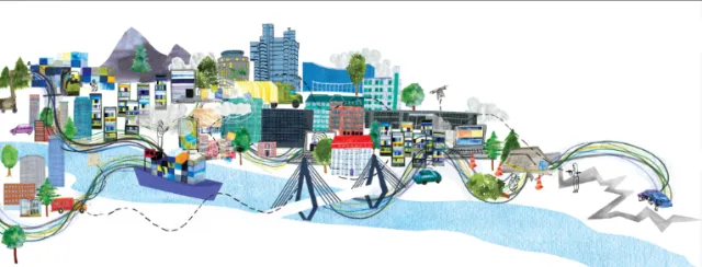 Mixed watercolour The world of guidewire