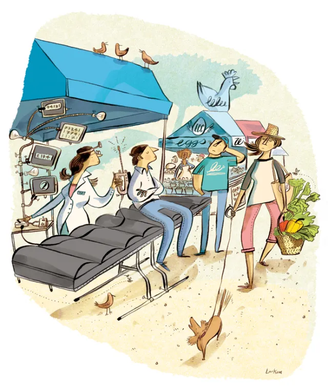 Drawing of bus stop