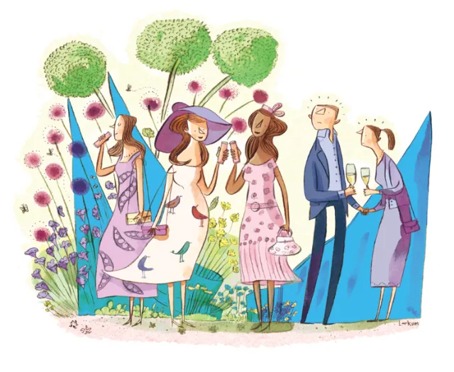 Watercolor painting of birthday celebration
