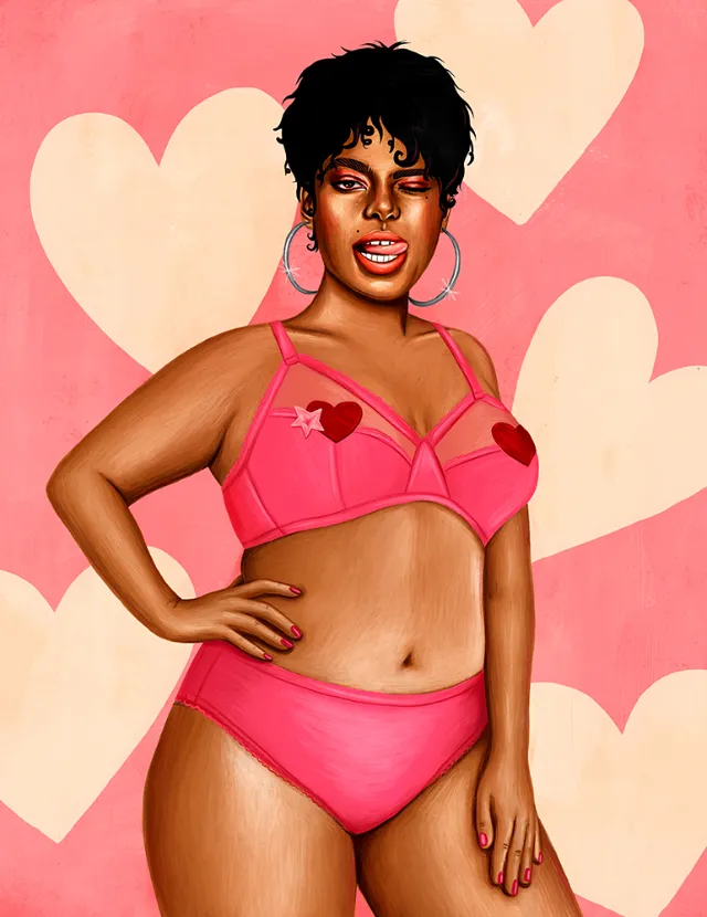 Fashion illustration for Savage X Fenty Company