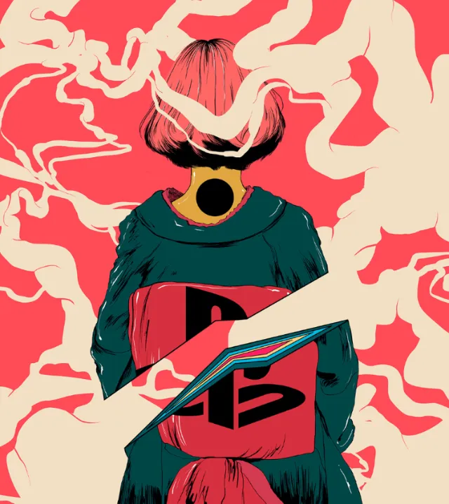 Abstract illustration of girl