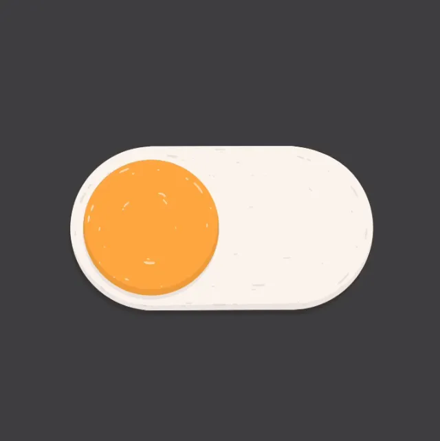 Egg Yolk animation button