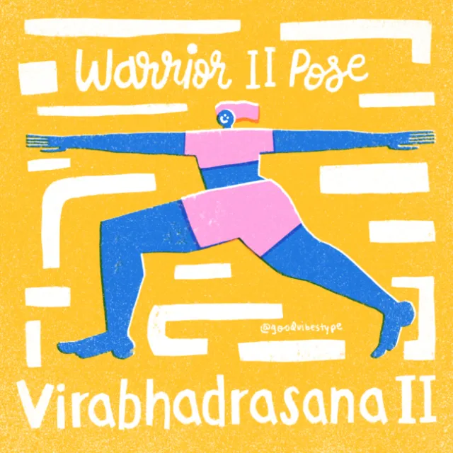 Warrior II Pose Virabhadrasana