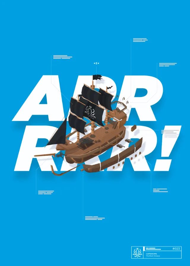 Typography art of ARR RRR!