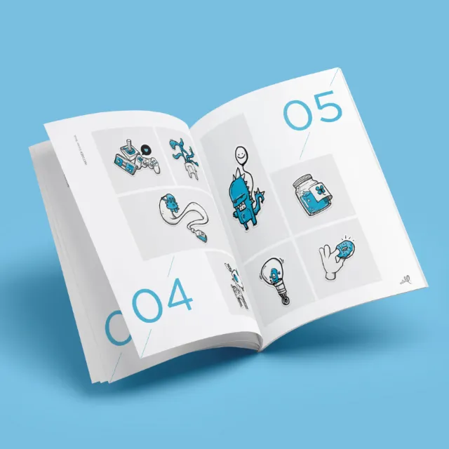 Vector illustration of book design