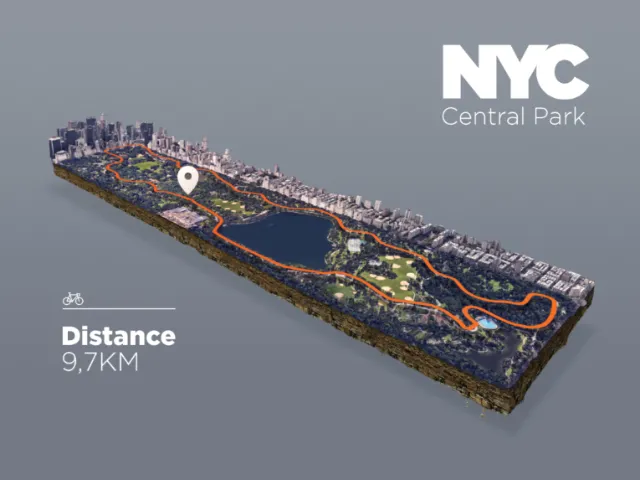 3d maps of NYC central park