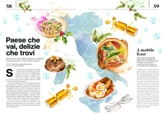 A Christmas feast special for Air Italy Atmosphere magazine Dec issue