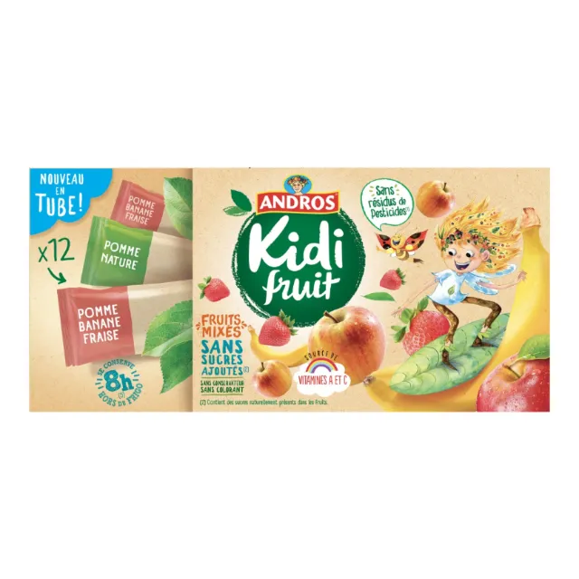 Packaging illustration of fruit chocolate