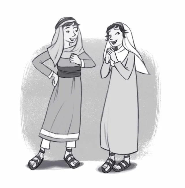 Characters Boy and a girl