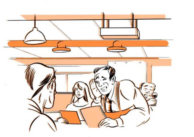 People in the restaurant