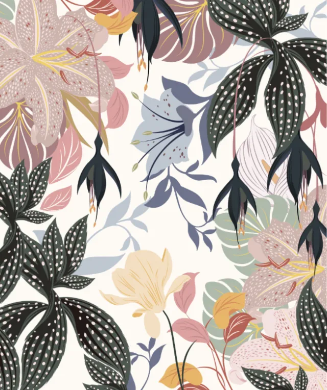 Graphic nature leaves