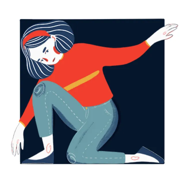Graphic design of girl workout 