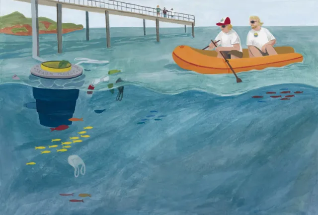 People enjoying boat ride