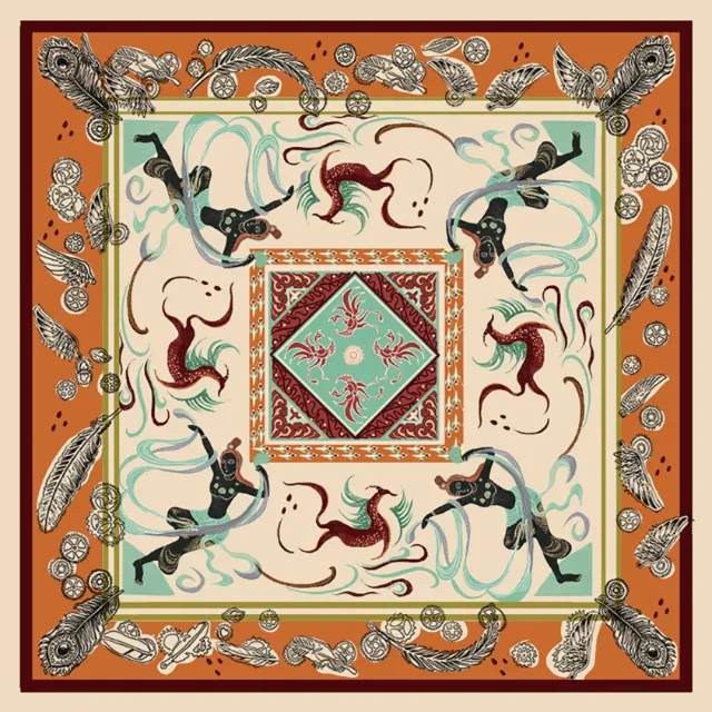 Unit illustration for international scarf design competition