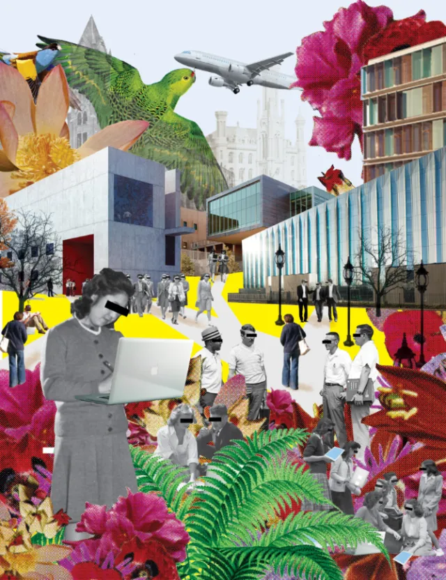 Collage & Montage people and nature