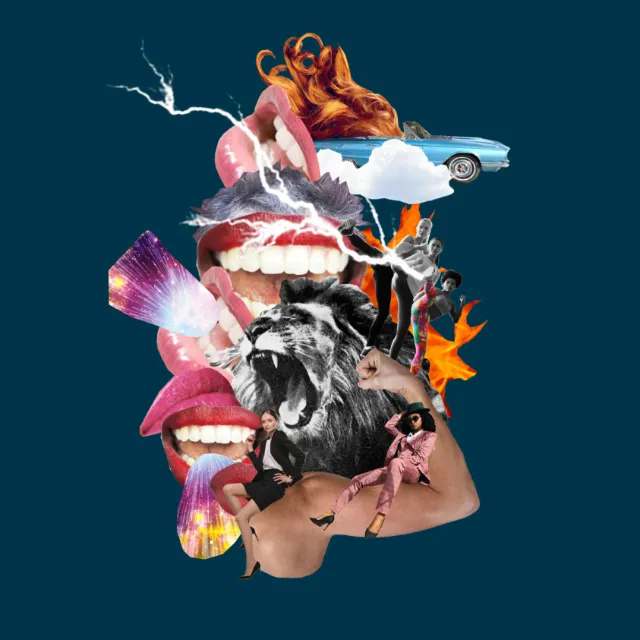 Collage & Montage people and animals