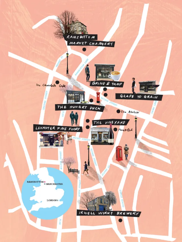 Graphic maps City top view