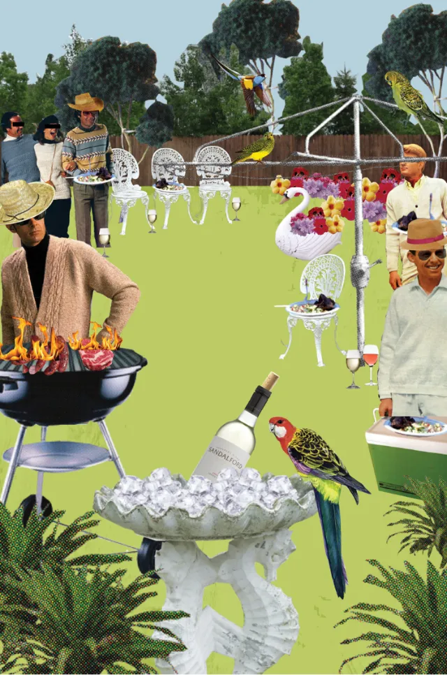 Collage & Montae people get together
