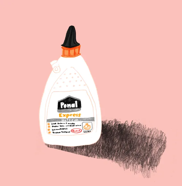 Drawing of pomul express bottle