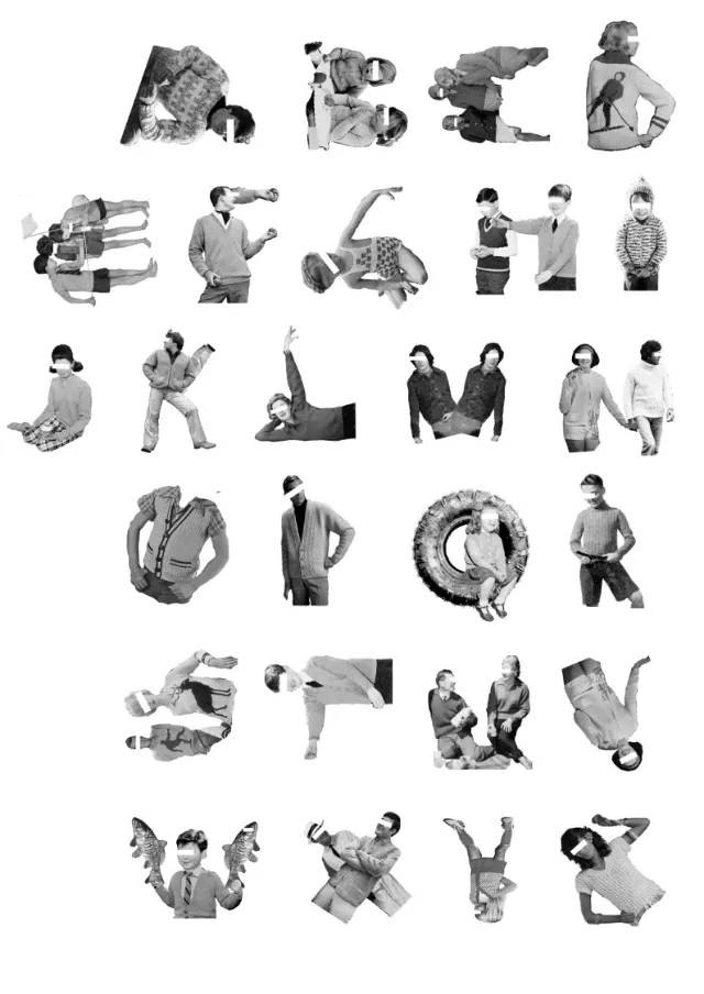 Collage & Montage People poses