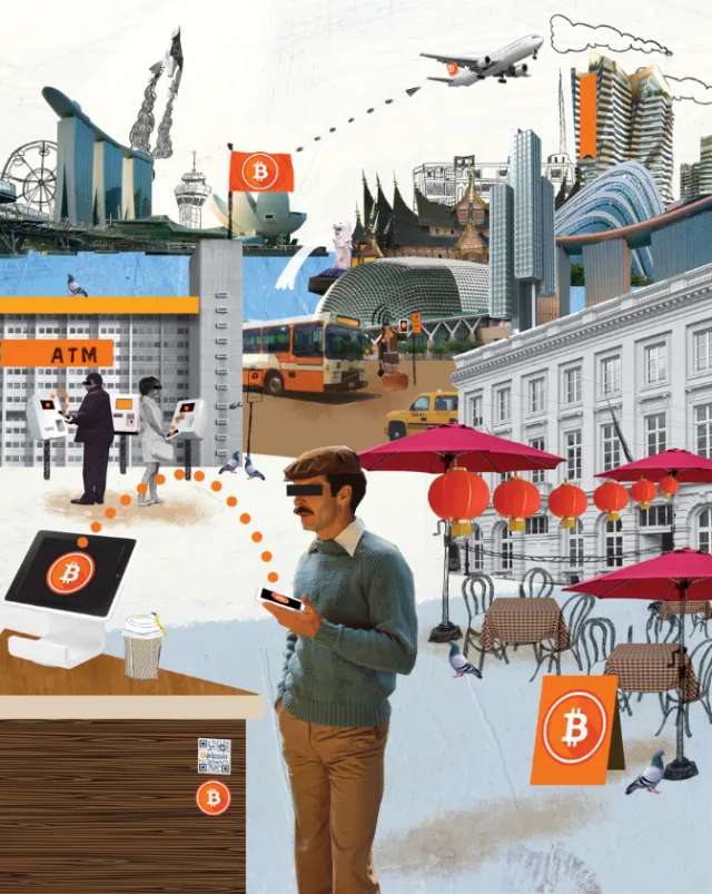 Collage & Montage bitcoin usage