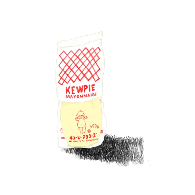 Drawing kewpie mayonnaise