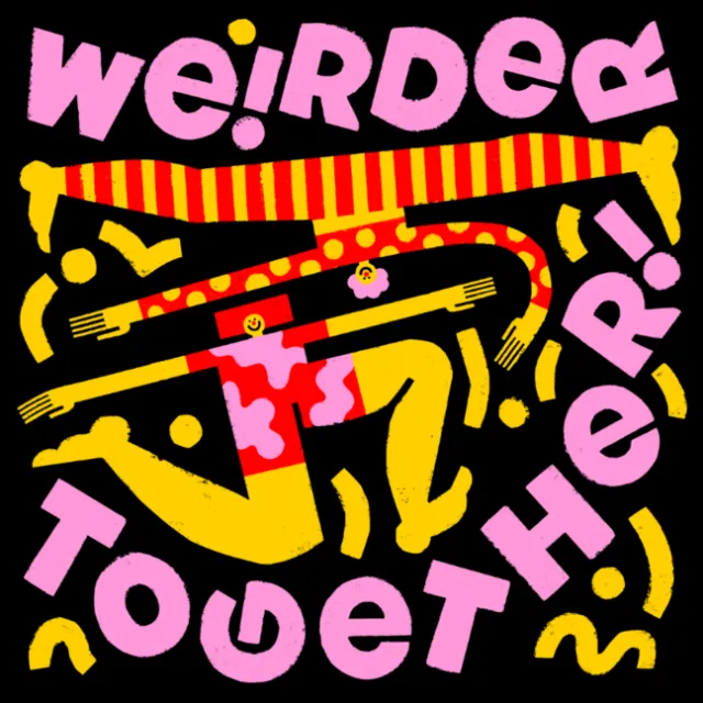 Lettering art of we!rder together