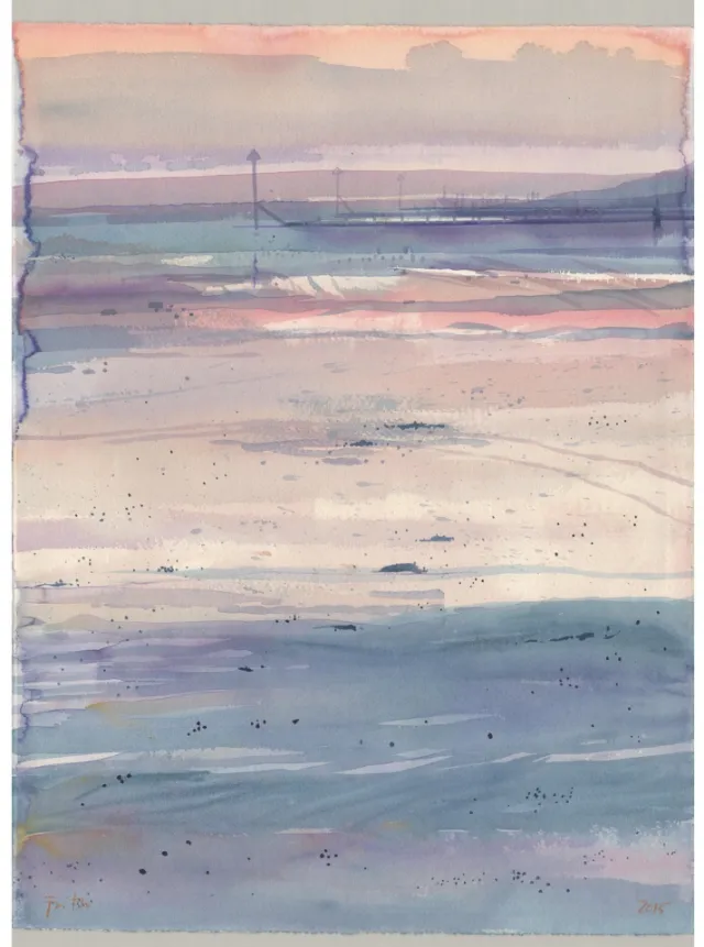 watercolor illustration of landscape
