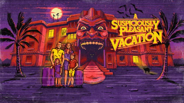 Poster design of a suspiciously pleasant vacation