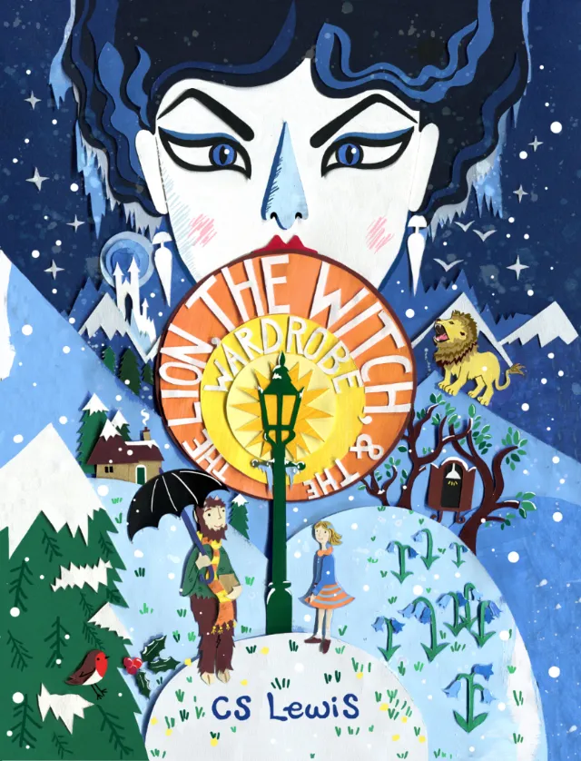Book cover design of The Lion, the Witch & the wardrobe