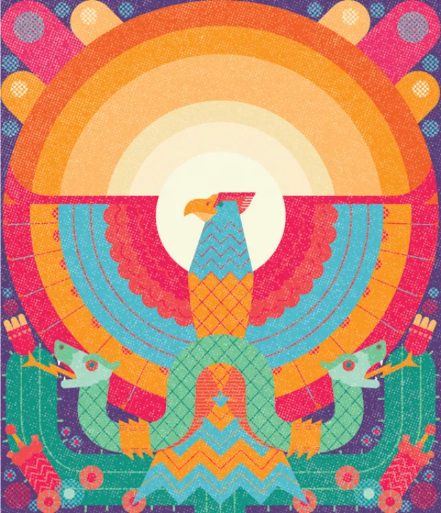 Beer label illustration for Avant-Garde Brewery in Canada.
