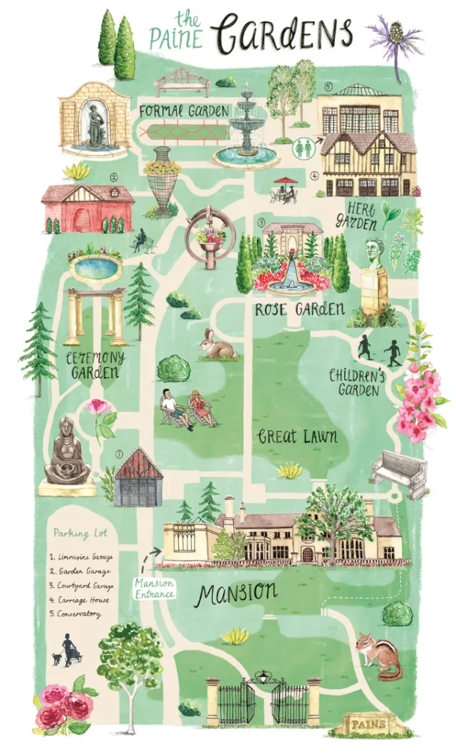 Maps the paine gardens
