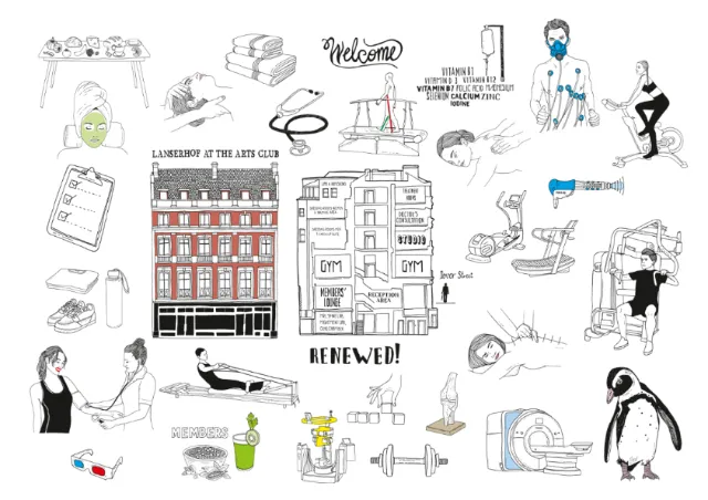Architecture line art buildings and animals