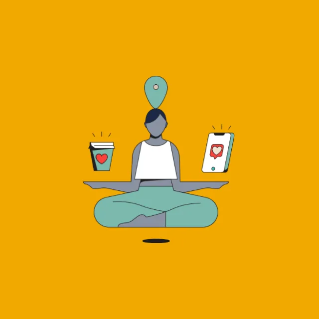 People woman with location icon
