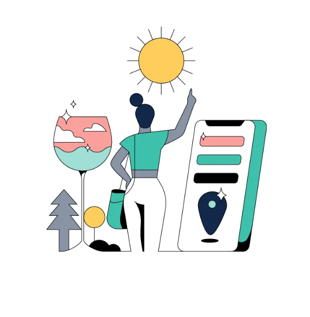Line woman with location check
