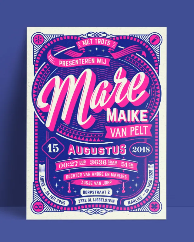 Graphic mare card