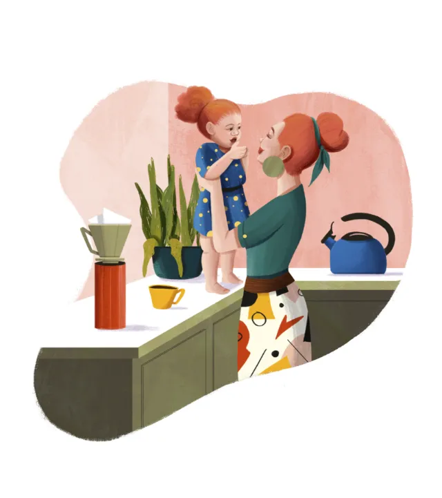 Happy Mother's Day illustration for Grão Gourmet website