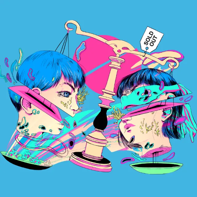 Graphical design of justice sold out