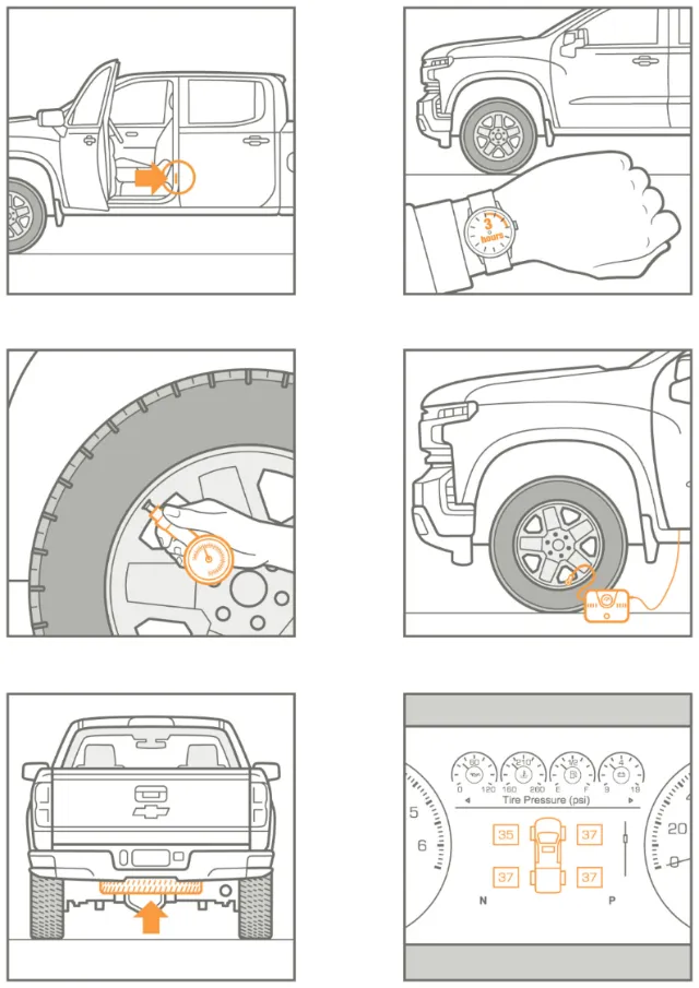 Infographic design of car tires service