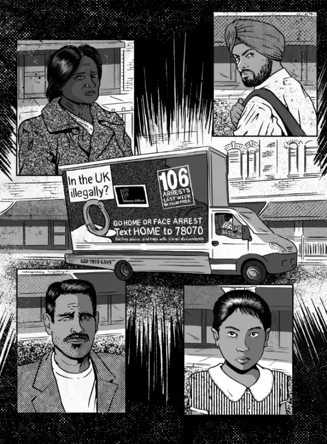 Black & White people collage
