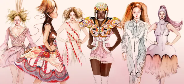 Fashion models illustration