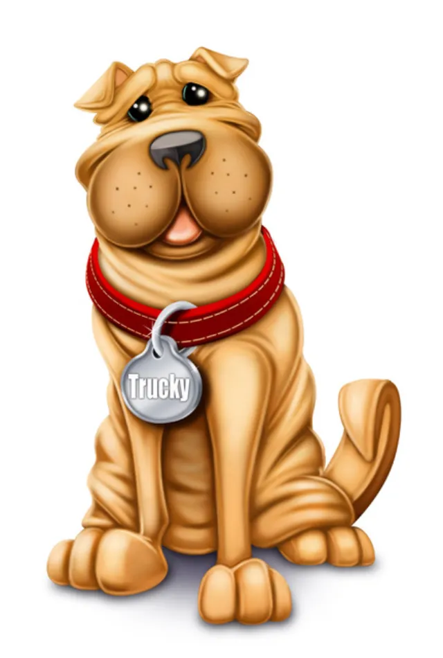 Character design tucky the dog