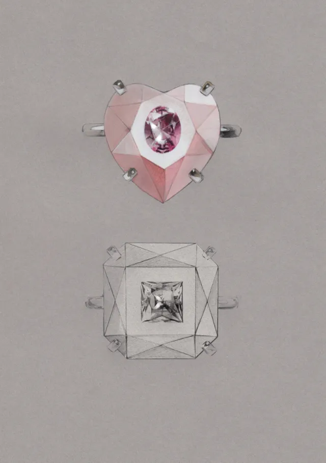 Fashion luxe heartshape jewellery 