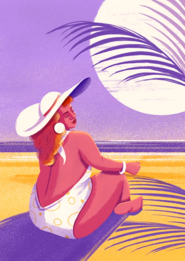 Bikini fashion girl for Female theme calendar