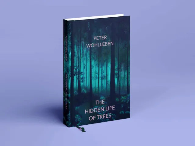 Mock up of cover artwork for ‘The Hidden Life of Trees’