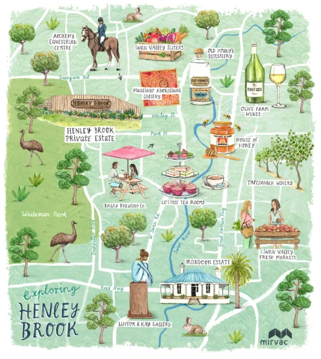 Maps of Henley Brook